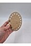 Wooden 13X9 cm 10 Pieces Oval Tray Knitting Plate Supla Perforated Coaster Crochet Base Craft Basket Base - 2
