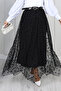 Flock Tulle Skirt N2700 Black - 2