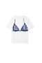 Bleed Blue Blue Bikini Detailed Black-And-White T-Shirt - 3