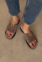Jackson Mink Genuine Leather Slippers - 2