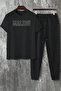 Women's Malibu Printed 2-Piece Tracksuit Set - Crew Neck T-shirt Jogger Sweatpants