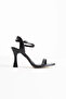 Women's Black Single Strap Sandals Tr20My10A