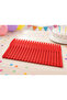 Red Plastic Knife Set of 25 Serrated Tip Straight Handle Disposable Party Birthday Picnic