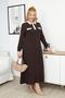Plus Size Modal Fabric Dress with Ornamental Pocket Detail - 5