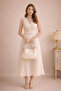 Women's Shoulder Bag with Organizer – Stylish Medium Size Daily Bag with Double Handles and Crossbody Strap - 6