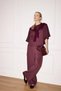 H0143Axbn277 Burgundy Straight Fit Straight Leg Trousers - 2