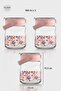 Mono 900 ml Flower Patterned 3-Piece Glass Jar Set 132065 Pink - 2
