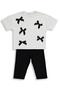 Bow-Tie Set for Ages 6-9 - Ecru