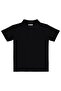 Palm Tree Embroidered Polo Collar T-Shirt for 10-13 Years Old - Black - 2
