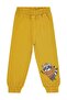 Civil Boys' Raccoon Printed Sweatpants Km |   Interlock Printed |   School Nursery and Daily Use - Mustard