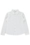 Girl's Floral Embroidered Shirt for Ages 10-13 - Off-White