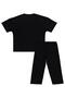 6-9 Years Old Set with Bow - Black - 3