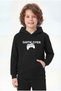 Kangaroo Pocket Hooded Print Detailed Boys' Kangaroo Top - 2