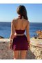 Women's Knitwear Beach Mini Skirt Starfish Appliqué Embroidery Bustier Set - 3