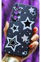 Samsung Galaxy A55 / Samsung A35 Compatible Stars Patterned Black Silicone Phone Case - 2
