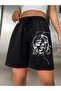 Printed Short Women's Shorts Black Shorts Printed
