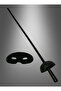 Zorro Costume Plastic Accessory Set – Mask and Sword (67 cm) - 3