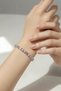 Square Zircon Stone Silver Color Women's Bracelet