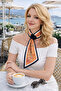 Horse Pattern Crossed Neck Tie Scarf 175X13 cm - 2