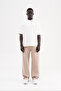 Men's Jacquard Baggy Jean Trousers Mink - 6