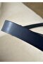 Ji̇m Dark Blue Faux Leather Belt 100 cm - 3
