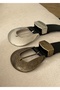 Iggy Black Faux Leather Belt 100 cm - 4