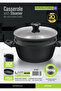 26cm Casserole with Steamer RF12927 Non-Stick Cookware with Granite Coating