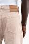 Men's Jacquard Baggy Jean Trousers Mink - 4