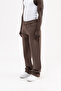 Men's Jacquard Baggy Jean Trousers Brown - 2
