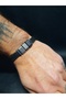 Dotted Quality Magnetic Faux Leather Bracelet Unisex - 3