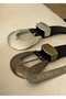Iggy Black Faux Leather Belt 100 cm - 2
