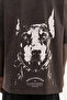 Men's Aurate Printed Washable Oversize T-Shirt Dark Brown - 7
