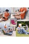 Folding Floor Chair Adjustable Backrest Portable Seat Cushion for Camping Picnic Home - 2