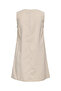 Women's Round Neck Zero Sleeve Beige Dress - 15364156 - 4