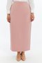 Apsen Women's Powder Waist Elasticized Seasonal Office Skirt with Slit Detail 1903-90 - 5