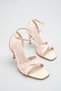 Mindy Women's Leather Cross-Strapped Ankle High Heel Shoes - 3