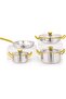 The Chef Story Haptik Series Full Triply 7-Pcs Cookware Set