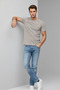 Men's Crew Neck Comfortable Basic 5 Pack T-Shirt - 3