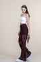 Women's Summer Plum High Waist Tulle Lace Elastic Waist Wide Leg Pants Casual Daily Office Stylish 30370 - 2