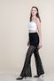 Women's Summer Black High Waist Tulle Lace Elastic Waist Wide Leg Pants Casual Daily Office Stylish 30370 - 2
