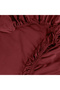 Linestyle Double 100% Cotton Satin Fitted Sheet 160X200+35 cm Claret Red - 4