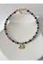 Vip Steel Elephant Detailed Beaded Anklet – Stylish Anklet with Colorful Stones - 2