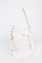 Women's Braided White Belt Detailed Bucket Model Hand Shoulder and Crossbody Bag Carla - 4