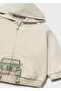 Car Zippered Cardigan for Ages 1-4 - Beige - 3