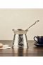 4 No. Nickel Patterned Stainless Steel Inside, Cast Iron Coffee Pot, Suitable for Induction Cookers, Metallic - 4