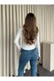 Ecru Lace-Neck Blouse - 7036 - 2
