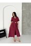 Waist-Tied Pleated Parachute Fabric Dress - 2
