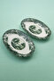 Vintage Emerald Set of 2 Kayak Plates 26 cm - 5