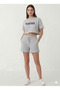 2-Pack Women's Shorts Set - Black and Gray High-Waisted No-Show Oversize Shorts - 5