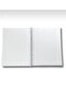 دفتر ملاحظات حلزوني - 120 ورقة مسطرة - 17x24 سم - 4